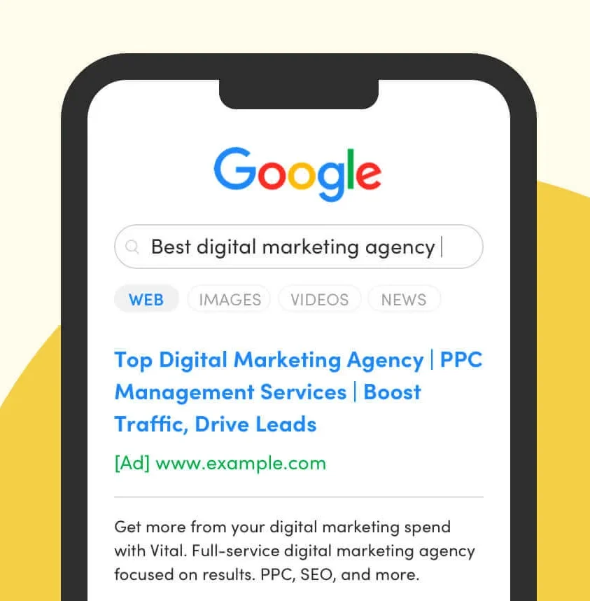 Google Search Ads Example