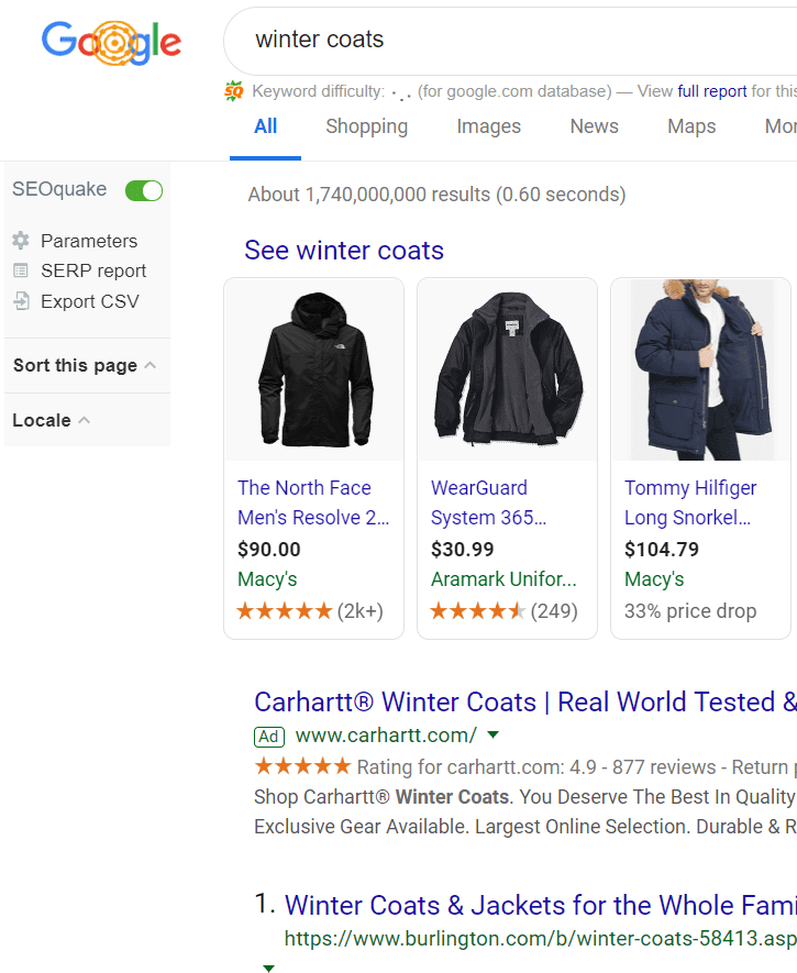 Google Search Ads Example